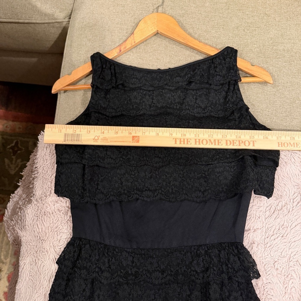 Rare Vintage Jackie O Black Lace Dress - Picture 9 of 9